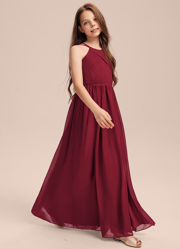 Robe Demoiselle D'Honneur Rouge Élégant Longueur - gallery 4