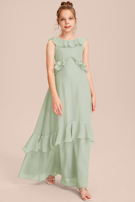 Robe Demoiselle D'Honneur Volante Prune - gallery 4