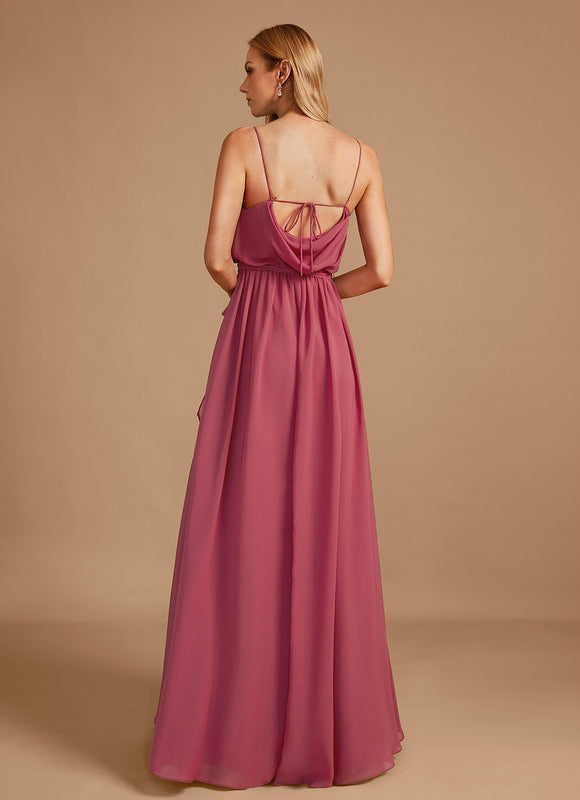 Robe Demoiselle D'Honneur Col V Fluidité - gallery 2