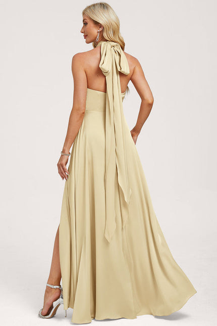 Robe Demoiselle D'Honneur Jaune Pale - gallery 5