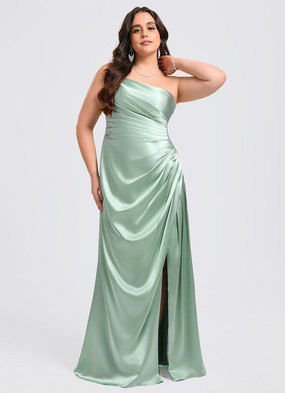 Robe Demoiselle D'Honneur Fluide Argentée - gallery 8