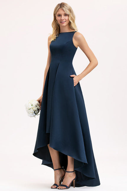 Robe Demoiselle D'Honneur Satinée Aérienne - gallery 3