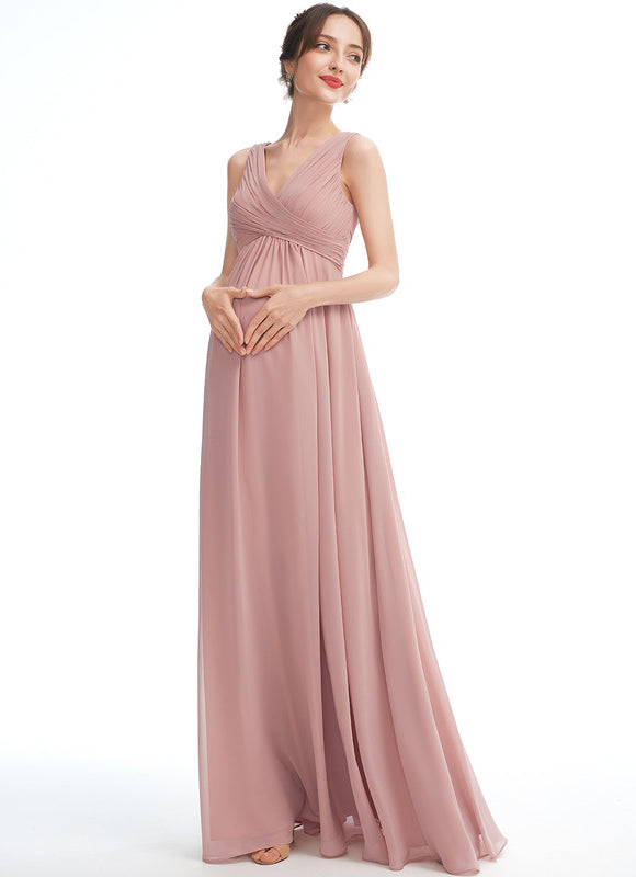 Robe Demoiselle D'Honneur Maternité Élégante - gallery 1