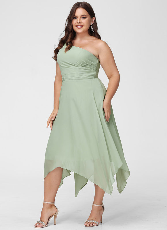 Robe Demoiselle D'Honneur Chiffon Rose - gallery 8