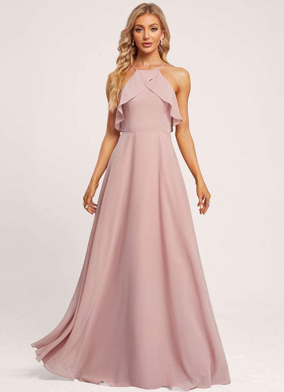 Robe Demoiselle D'Honneur Mousseline Éthérée - gallery 2