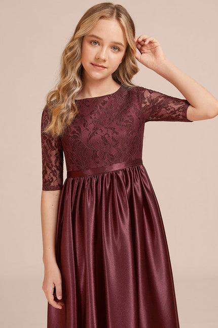 Robe Demoiselle D'Honneur Satinée Junior Chic - gallery 5