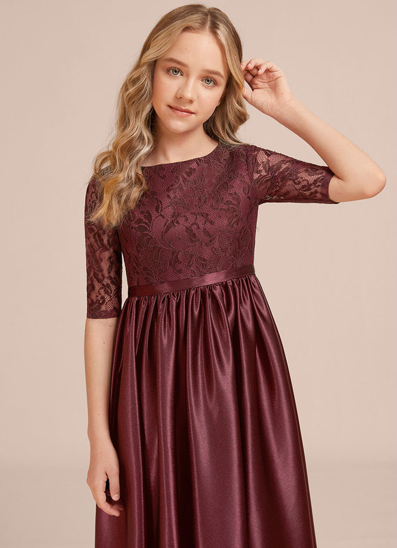 Robe Demoiselle D'Honneur Satinée Junior Chic - gallery 5