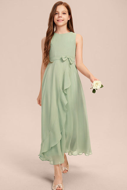 Robe Demoiselle D'Honneur Vert Douceur Flottante - gallery 6