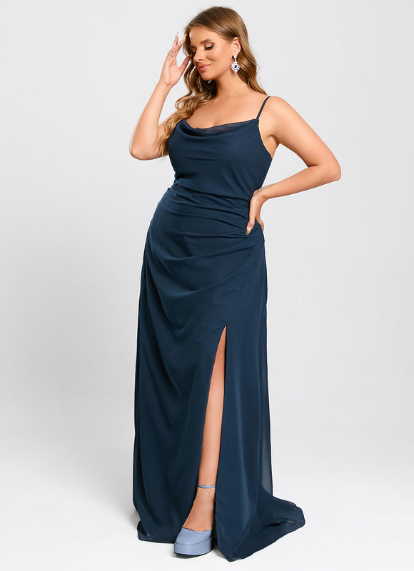 Robe Longue Fluide Demoiselle D'Honneur - gallery 8