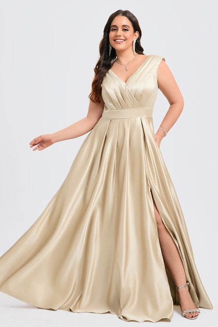 Robe Demoiselle D'Honneur Rose Satin - gallery 6