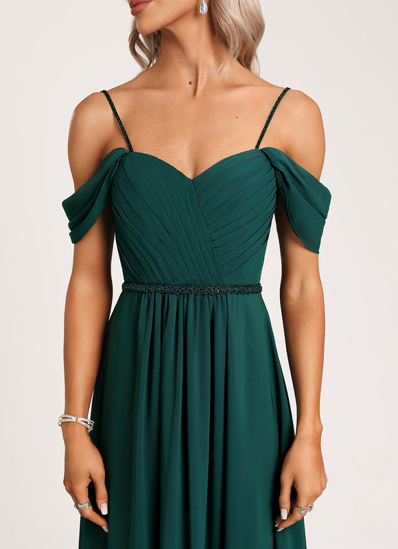 Robe Demoiselle D'Honneur Émeraude Élancée - gallery 4