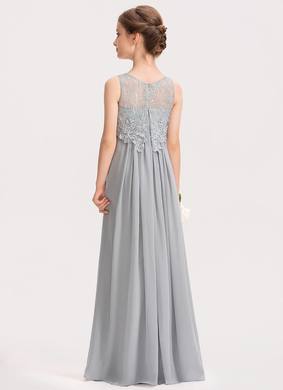 Robe Demoiselle D'Honneur Élégante Enfantine - gallery 3