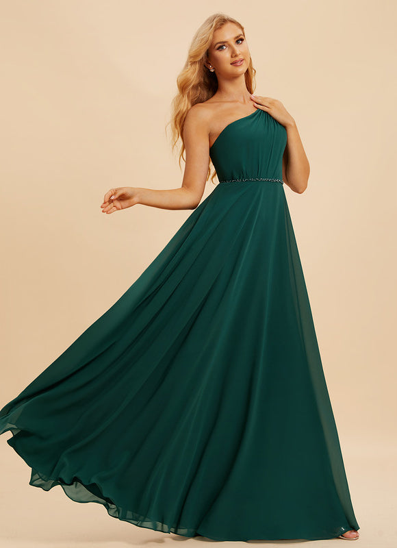 Robe Demoiselle D'Honneur Éclat Vert Émeraude - gallery 4