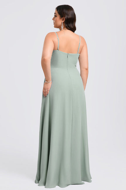 Robe Demoiselle D'Honneur Fluide Mint - gallery 9