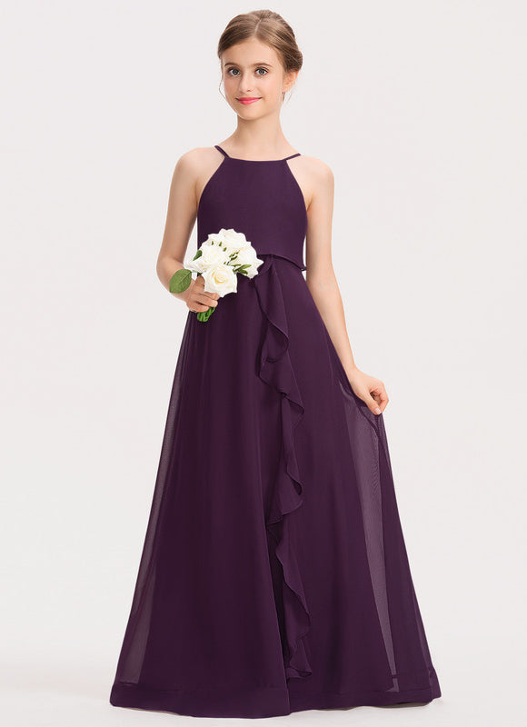 Robe Demoiselle D'Honneur Chiffon Enfant