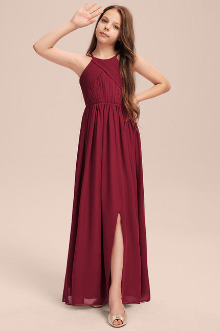 Robe Demoiselle D'Honneur Rouge Élégant Longueur - gallery 3