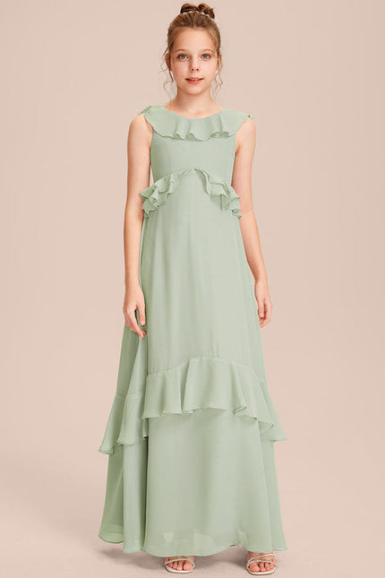Robe Demoiselle D'Honneur Volante Prune - gallery 5