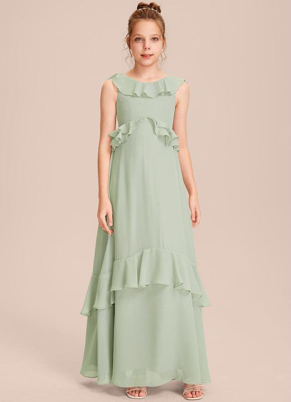 Robe Demoiselle D'Honneur Volante Prune - gallery 5