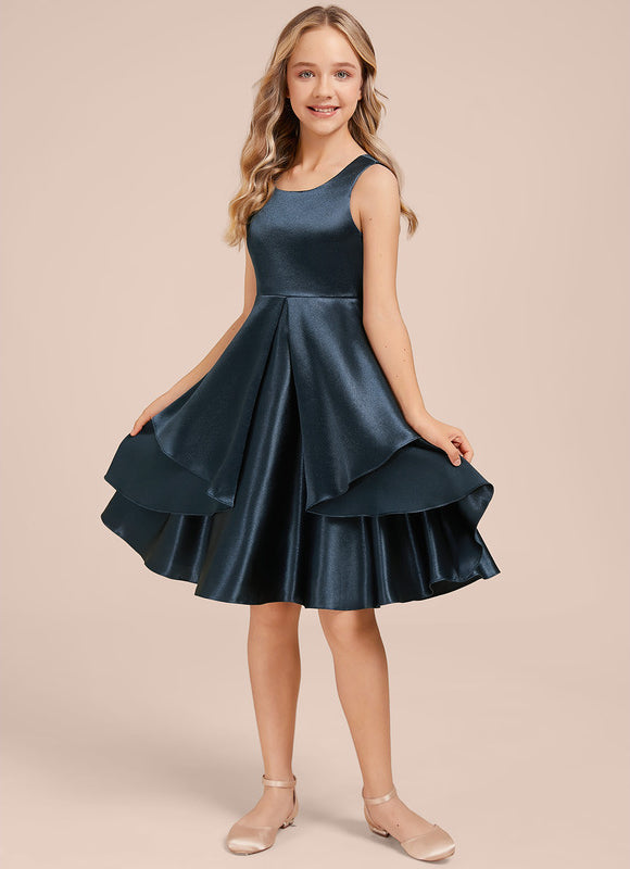 Robe Demoiselle D'Honneur Satin Vert Clair