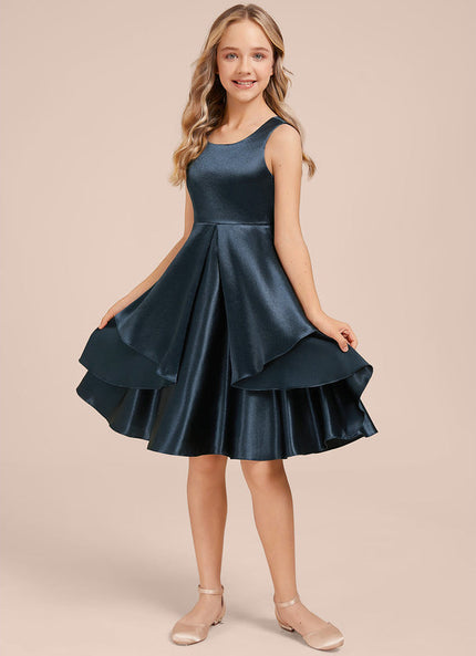 Robe Demoiselle D'Honneur Satin Vert Clair