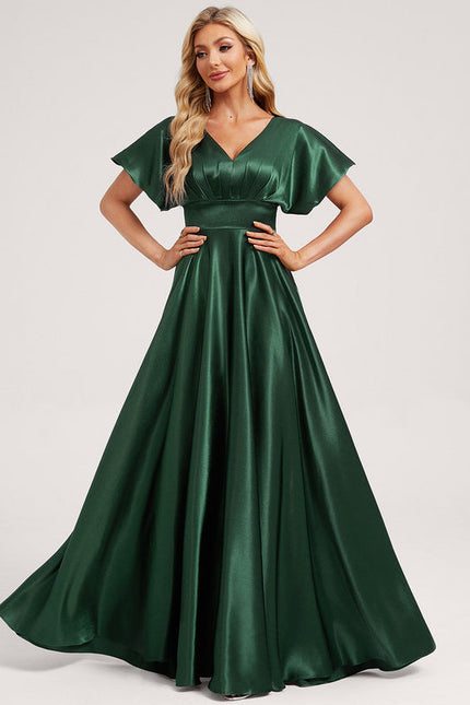 Robe Longue Satin Demoiselle D'Honneur - gallery 2