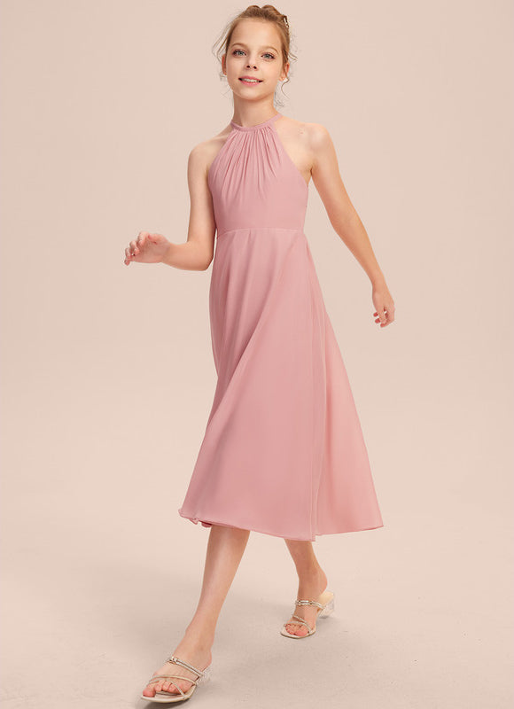 Robe Demoiselle D'Honneur Flou Menthe - gallery 2