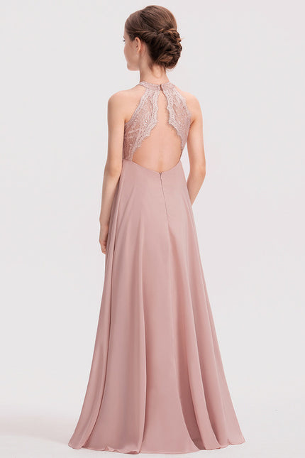 Robe Demoiselle D'Honneur Aérienne Rose - gallery 4