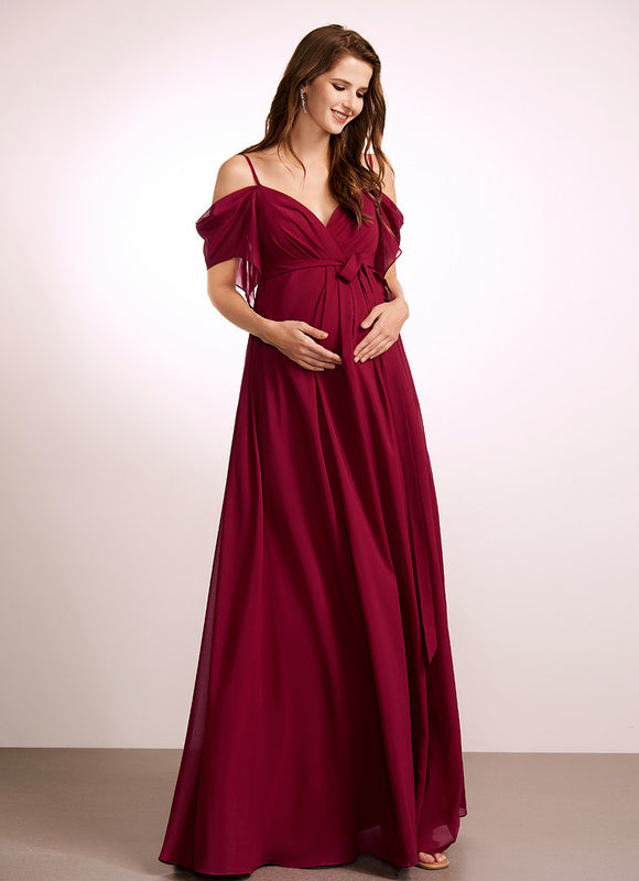 Robe Demoiselle D'Honneur Maternité Élégante - gallery 2