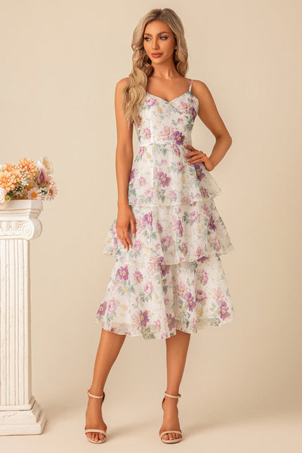 Robe Demoiselle D'Honneur Florale Cascade - gallery 4