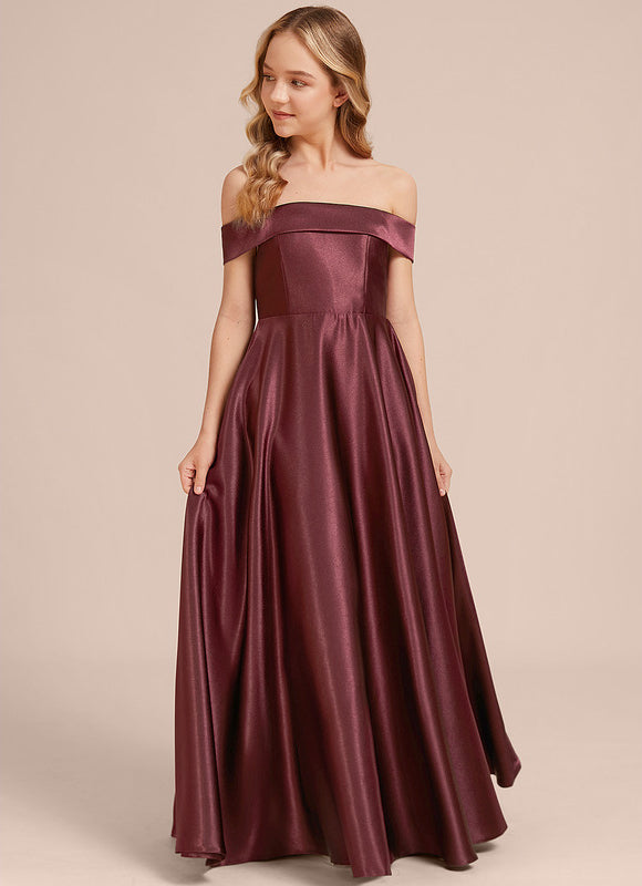 Robe Demoiselle D'Honneur Col Bardot - gallery 2