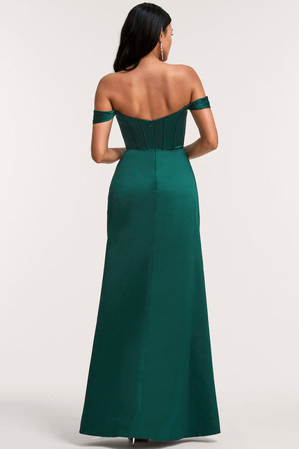 Robe Longue Demoiselle D'Honneur Vert Sauge - gallery 4
