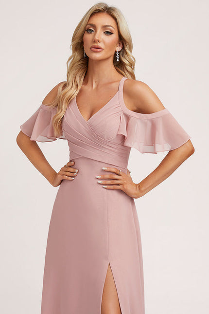 Robe Demoiselle D'Honneur Fluide Ciel - gallery 3