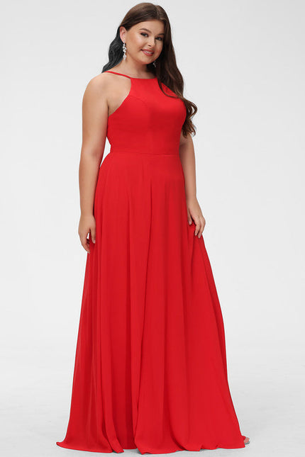 Robe Demoiselle D'Honneur Longue Beige Élégante - gallery 8