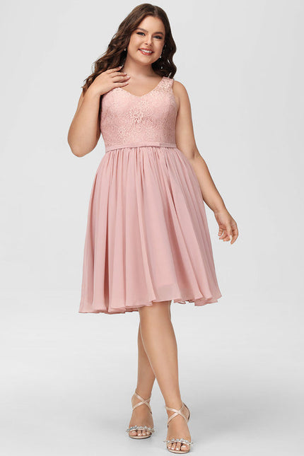 Robe Demoiselle D'Honneur Rose Éclatante - gallery 7