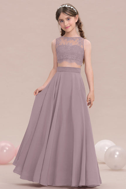 Robe Demoiselle D'Honneur Élégante Enfantine