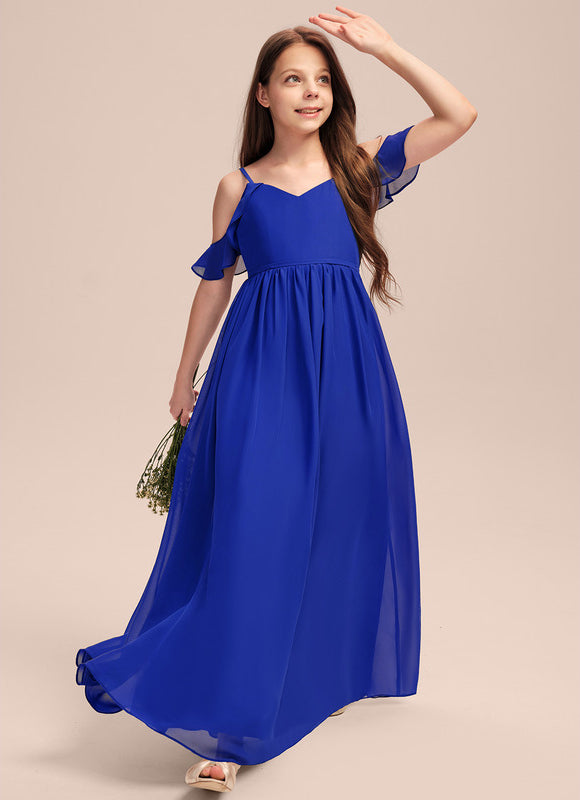 Robe Demoiselle D'Honneur Flottante Cerise - gallery 3