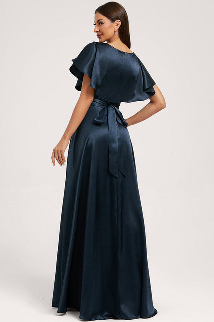 Robe Longue Satin Demoiselle D'Honneur - gallery 1