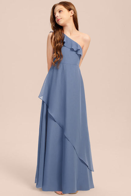 Robe Demoiselle D'Honneur Vert Poudré Élégant - gallery 7