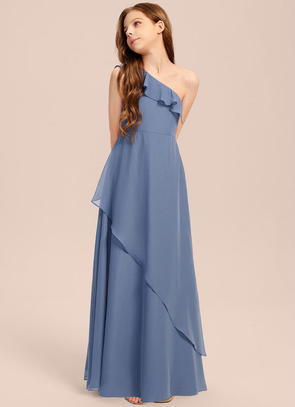 Robe Demoiselle D'Honneur Vert Poudré Élégant - gallery 7