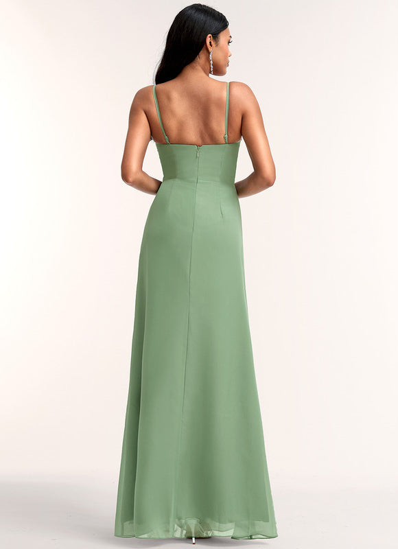 Robe Longue Fluide Demoiselle D'Honneur - gallery 4