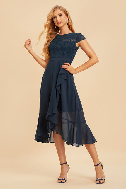 Robe Demoiselle D'Honneur Aérienne Indigo - gallery 3