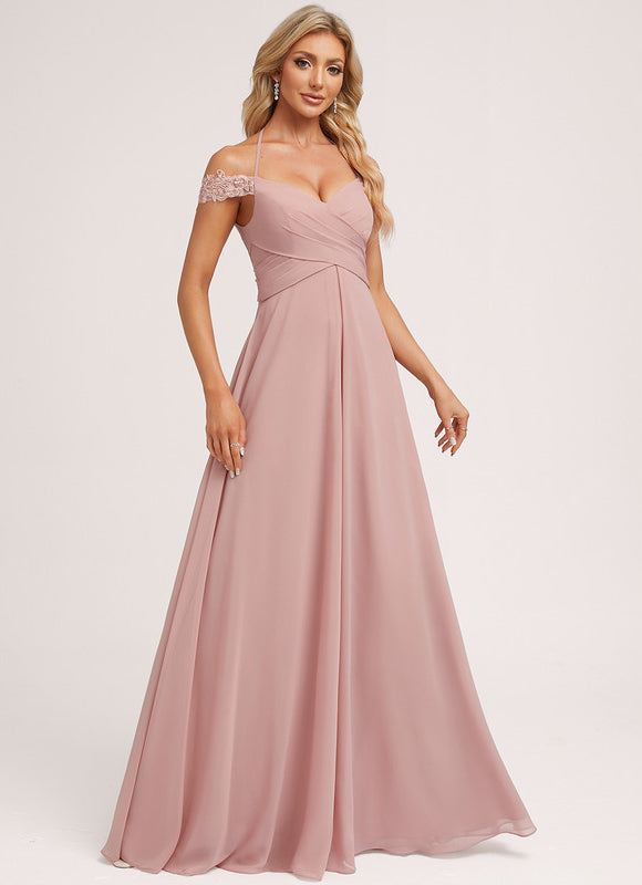 Robe Demoiselle D'Honneur Élégante Douce - gallery 2