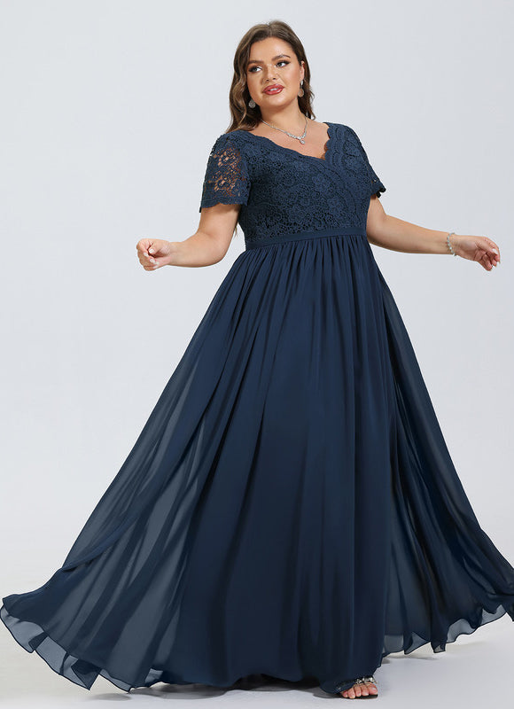 Robe Demoiselle D'Honneur Fluide Rose Pâle - gallery 7