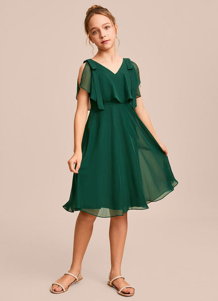Robe Demoiselle D'Honneur Éclat Vert Éthéré