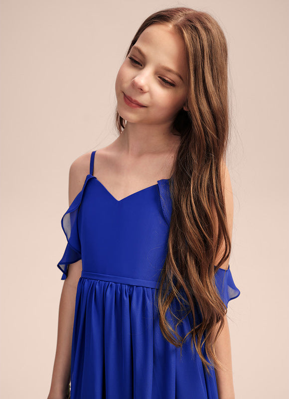 Robe Demoiselle D'Honneur Flottante Cerise - gallery 4