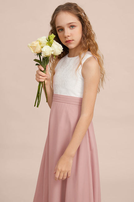 Robe Demoiselle D'Honneur Élégante Enfantine - gallery 3