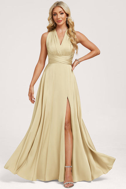 Robe Demoiselle D'Honneur Jaune Pale - gallery 7