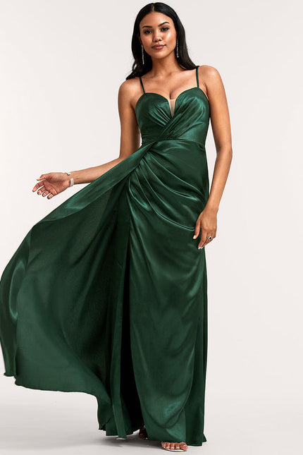 Robe Longue Satin Demoiselle D'Honneur