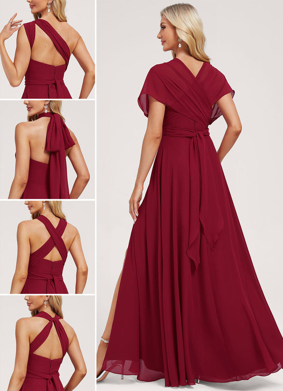 Robe Demoiselle D'Honneur Asymétrique - gallery 2