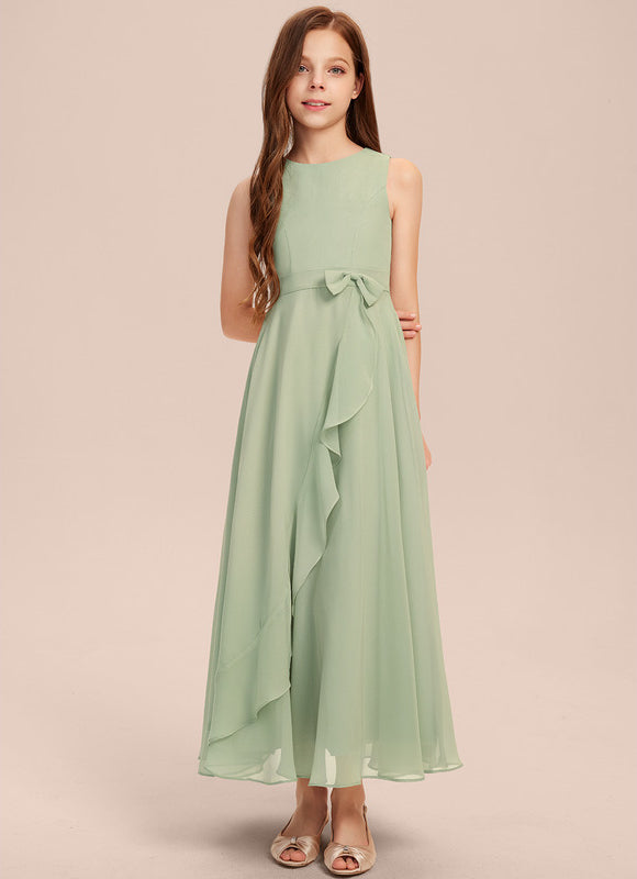 Robe Demoiselle D'Honneur Vert Douceur Flottante - gallery 5